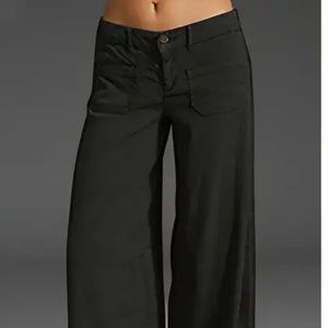 FLAMINGO BLACK WIDE-Leg, LOW-Rise Jeans